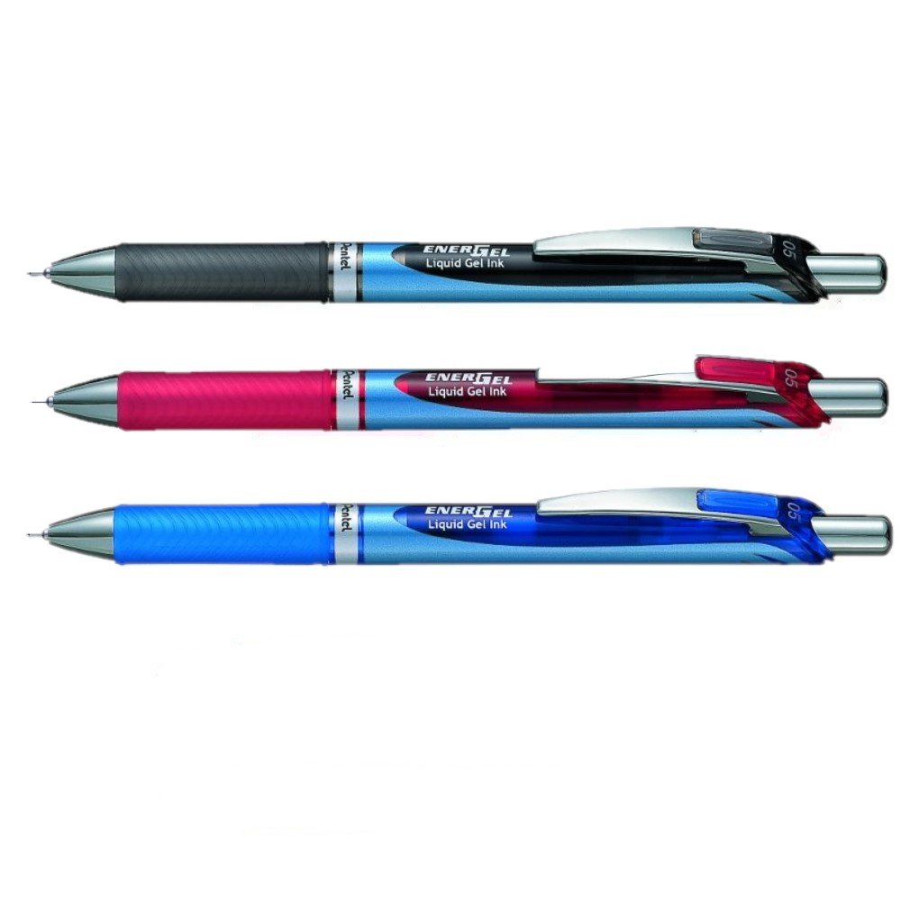 Pentel Energel BLN75 Gel-Tintenroller 0,5 Mm – 6 Stück Blau, Nachfüllbar, Für Links- & Rechtshänder