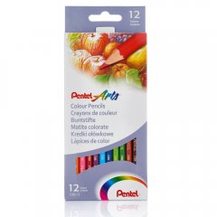 Pentel Arts K�nstlerbuntstifte 12er Set \(CB812\)