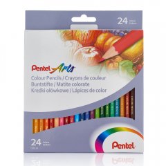 24 Pentel Künstlerbuntstifte im Set 24 Pentel Künstlerbuntstifte im Set