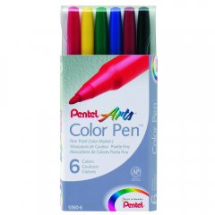 Pentel Faserschreiber Color Pen 6er Set Pentel Faserschreiber Color Pen 6er Set