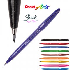 Pentel Faserschreiber Sign Pen Brush mit Pinselspitze Pentel Faserschreiber Sign Pen Brush mit Pinselspitze