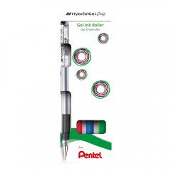 Pentel  HybridGel Grip 4er Set