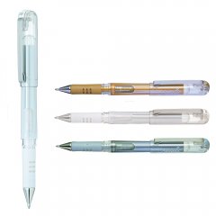 Pentel Hybrid Gel Grip DX K230 in Weiß Gold und Silber Pentel Hybrid Gel Grip DX K230 in Weiß Gold und Silber