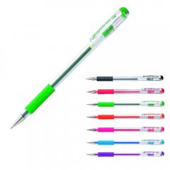 Pentel Hybrid Gel Grip Tintenroller K116 mit transparen Pentel Hybrid Gel Grip Tintenroller K116 mit transparen