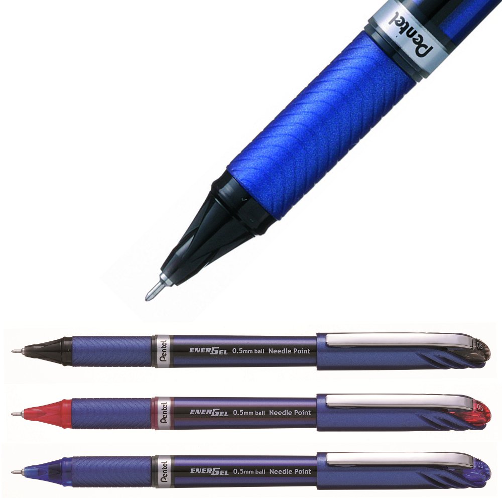 Pentel EnerGel BL2007 Tintenroller - 0,7mm Metallgehäuse, Nachtblau