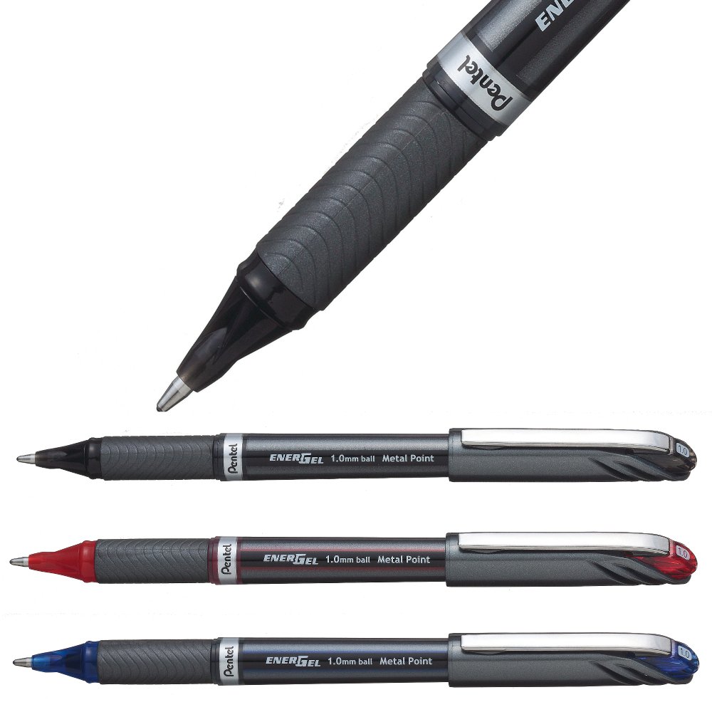 12x PENTEL EnerGel gel pen BL77 colore di scrittura medio BLU CHIARO