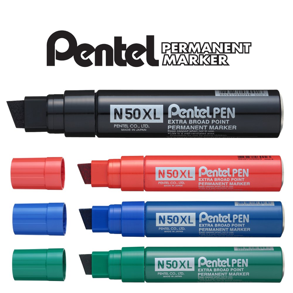 Pentel Pen N50XL Permanentmarker robust und extrabreit