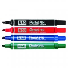 Pentel Pen N60 Permanentmarker mit Keilspitze
