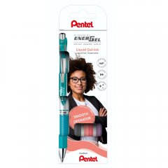 4er Set Transparente Pentel EnerGel  Tintenroller BL77-