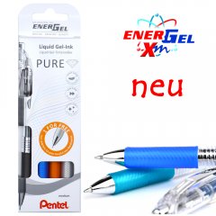 3+1 Set Transparente Pentel EnerGel XM Tintenroller BL7 3+1 Set Transparente Pentel EnerGel XM Tintenroller BL7