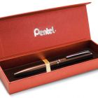 Pentel EnerGel Tintenroller High Class in Geschenkbox rot (BL2007-Box-W) Mokka