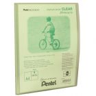 Pentel Pr�sentationsmappe Clear A4 mit 20 H�llen (DCF242) Hellgr�n