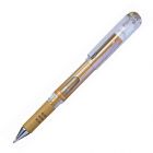 Pentel Hybrid Gel Grip DX in Sonderfarben Wei� Gold Silber (K230-XZW) Gold