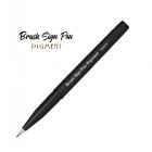 Pentel Faserschreiber Sign Pen Brush Permanent(SES15P) Schwarz